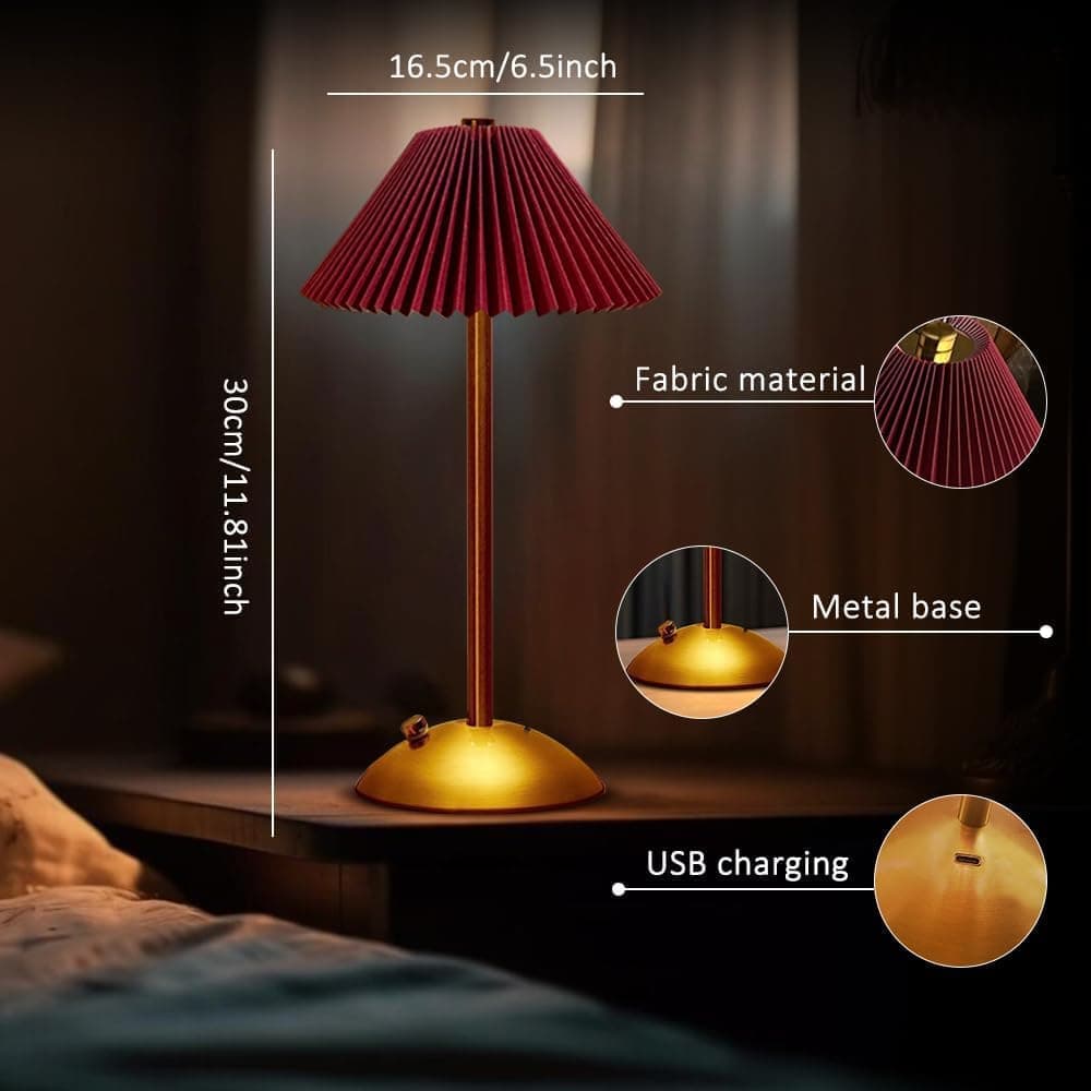 Portable LED Table Lamp - Red