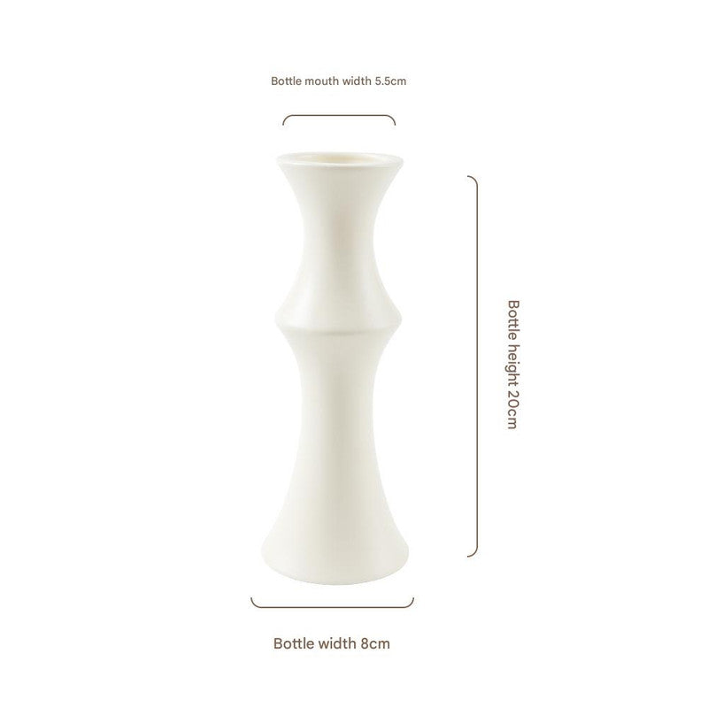 Matte White Ceramic Vase