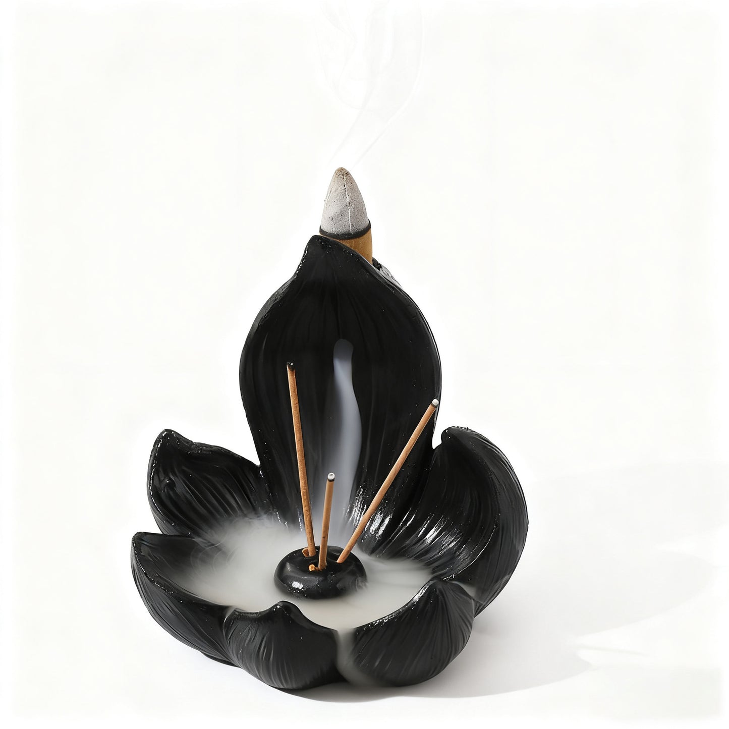 Gold Zen Lotus Waterfall Backflow Aroma Diffuser