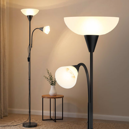 Modern Floor Lamp Mother and Child - Black