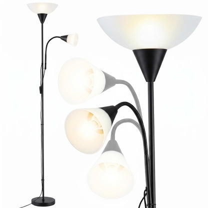 Modern Floor Lamp Mother and Child - Black