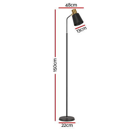 Modern Floor Lamp LED Light Stand - Black