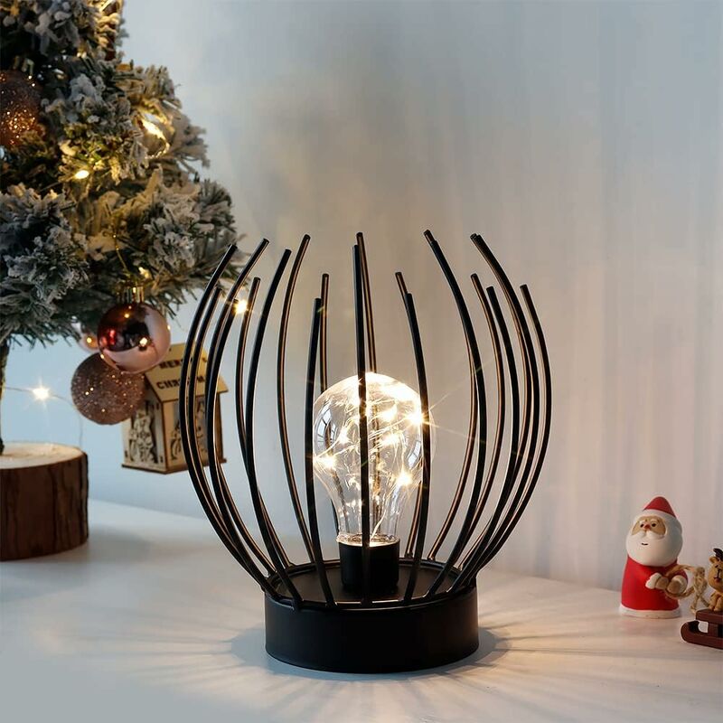 Metal Cage Table Lamp