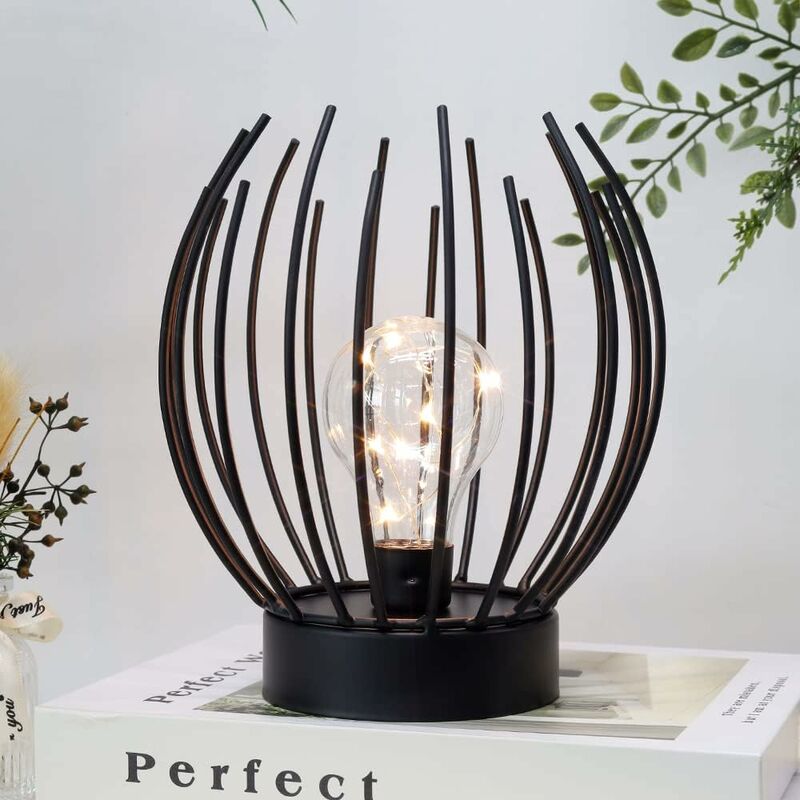 Metal Cage Table Lamp