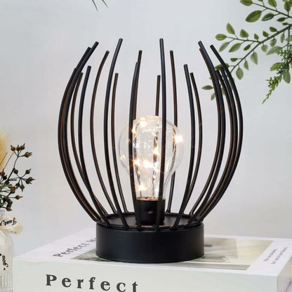 Metal Cage Table Lamp