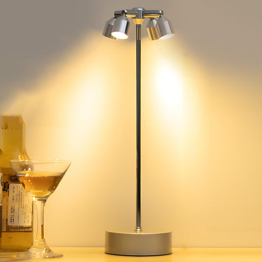 Metal Four Light Table Lamp