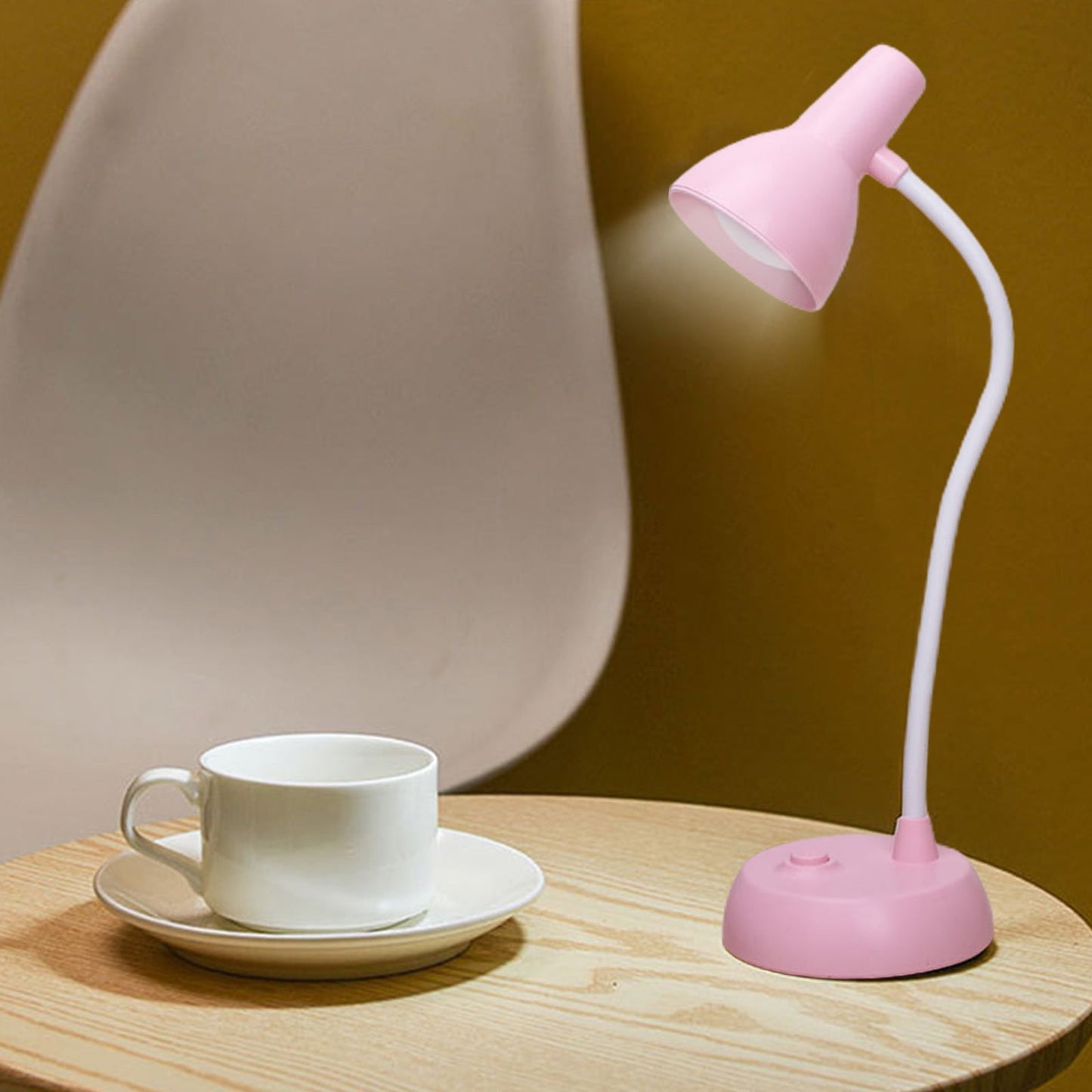 LED Flexible Gooseneck Table Lamp - Pink