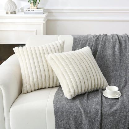Square Boho Striped Throw Pillows - Pack of 2