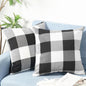 Retro Cotton Linen Decorative Throw Pillows - Pack of 2