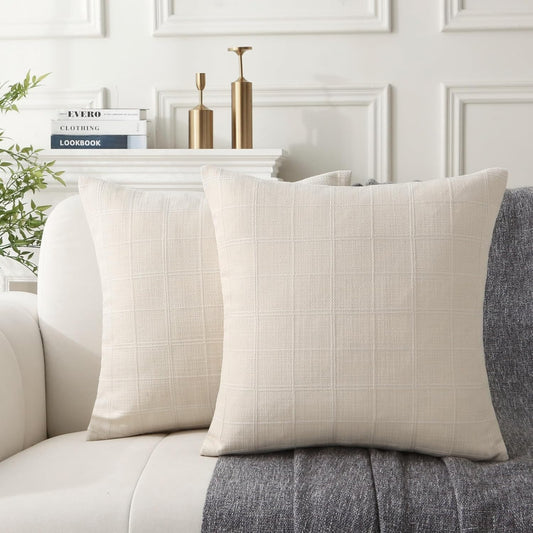 Farmhouse Vintage Square Boho Throw Pillows - Pack of 2