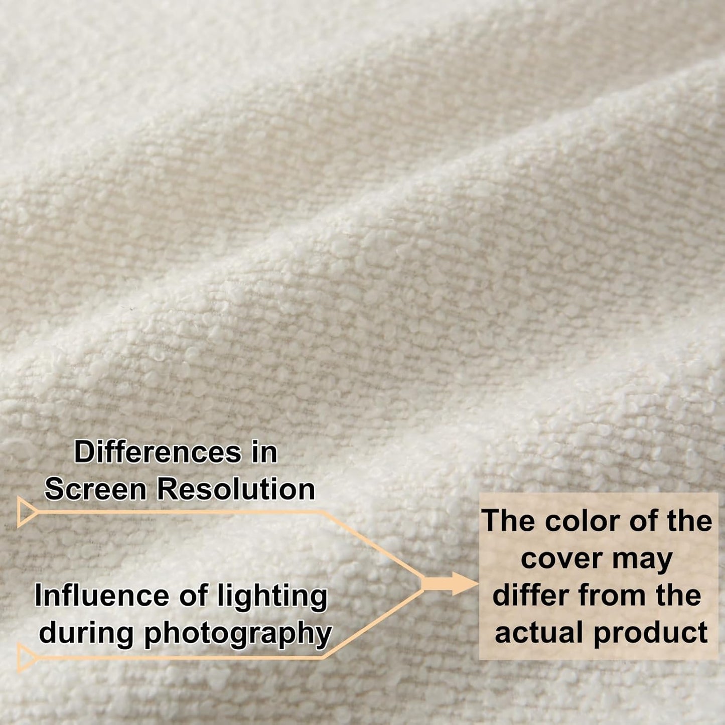 Soft White Textured Boucle Throw Pillows - Pack of 2