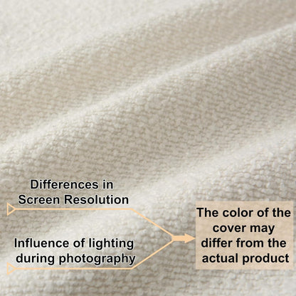 Soft White Textured Boucle Throw Pillows - Pack of 2