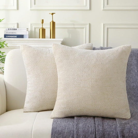 Farmhouse Weave Pattern Throw Pillows - Pack of 2