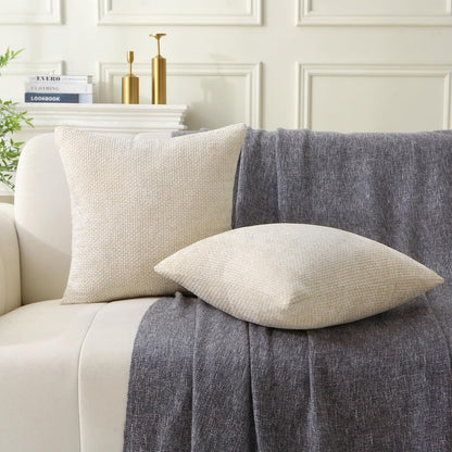 Farmhouse Weave Pattern Throw Pillows - Pack of 2