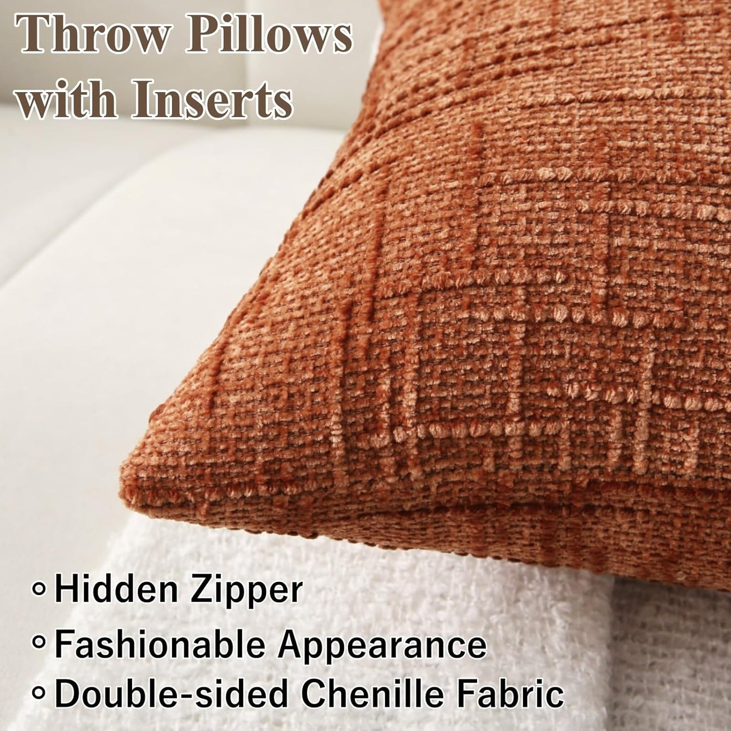 Farmhouse Square Boho Throw Pillows - Pack of 2