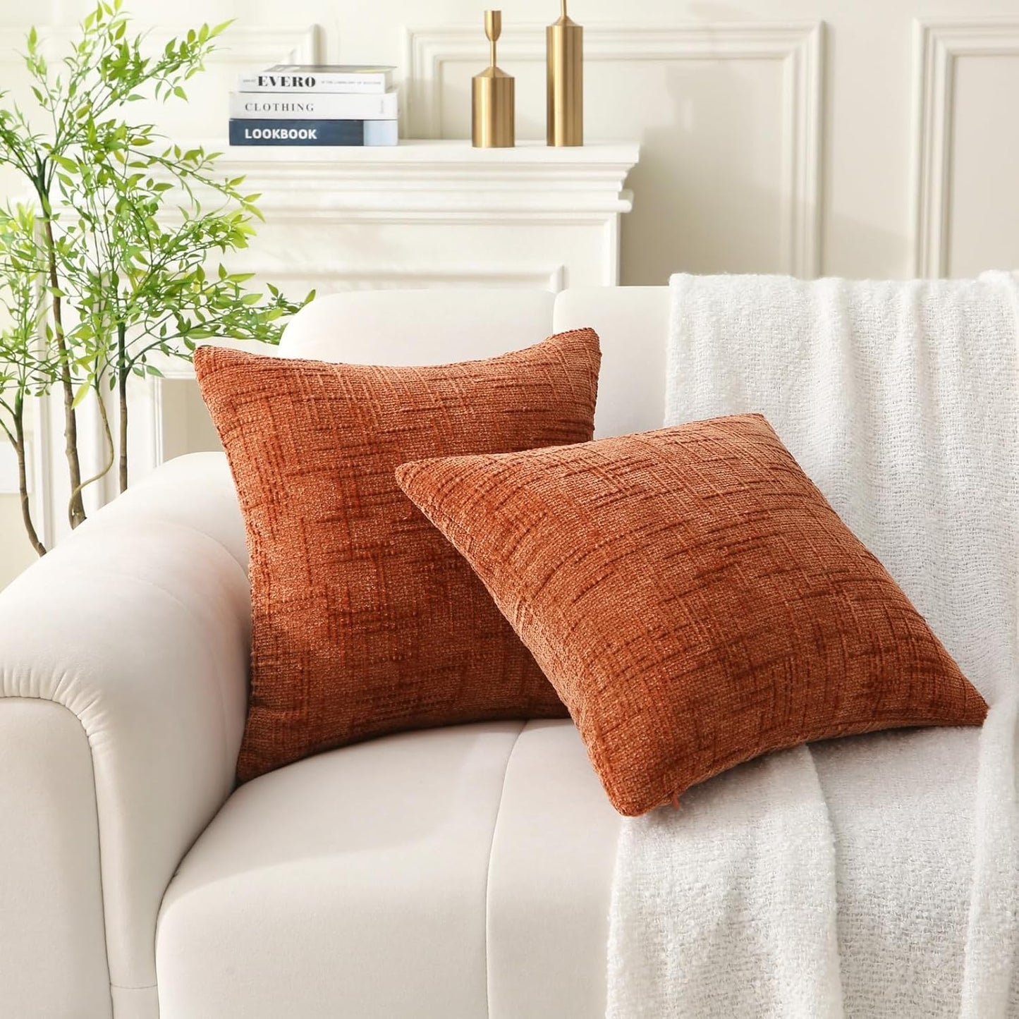 Farmhouse Square Boho Throw Pillows - Pack of 2