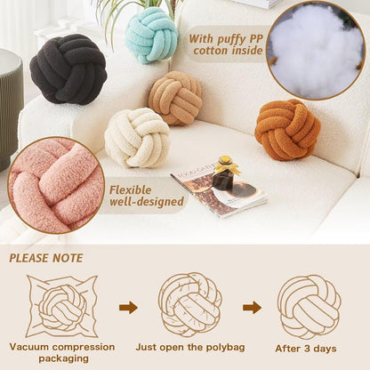 Decorative Throw Knot Pillow Ball