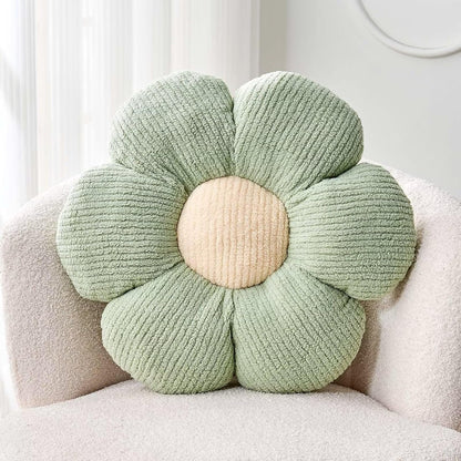 Soft Sage Green Flower Throw Pillow