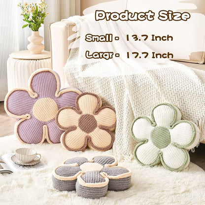 Soft Flower Shaped Throw Pillow