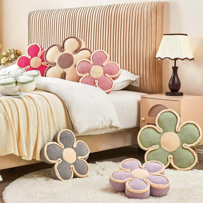 Soft Flower Shaped Throw Pillow