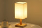 Square Fabric Shade Bedside Table Lamp