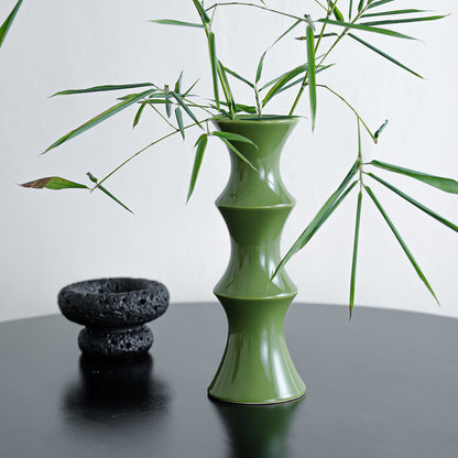 Glossy GreenCeramic Vase