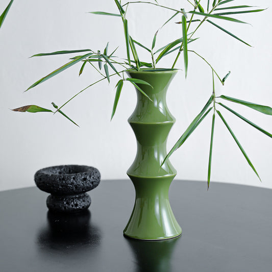 Glossy GreenCeramic Vase