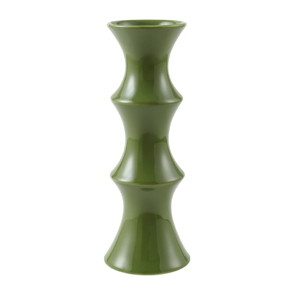 Glossy GreenCeramic Vase