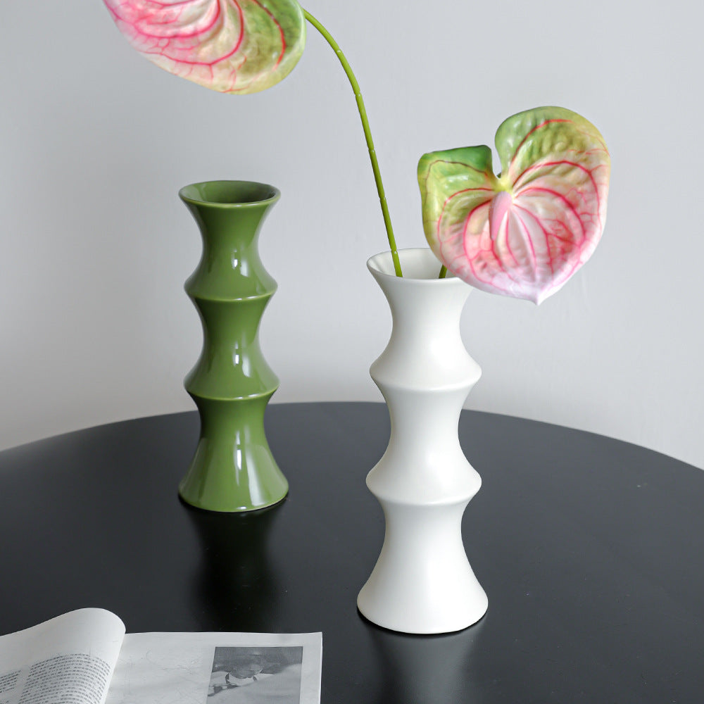 Glossy GreenCeramic Vase