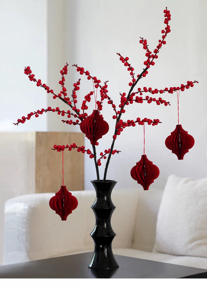 Glossy Black Ceramic Vase