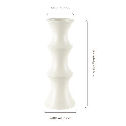 Matte White Ceramic Vase
