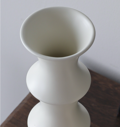 Matte White Ceramic Vase