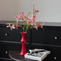 Glossy Red Ceramic Vase