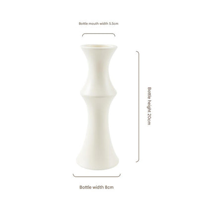 Matte White Ceramic Vase