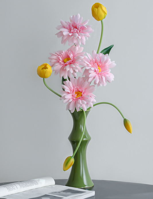 Glossy GreenCeramic Vase