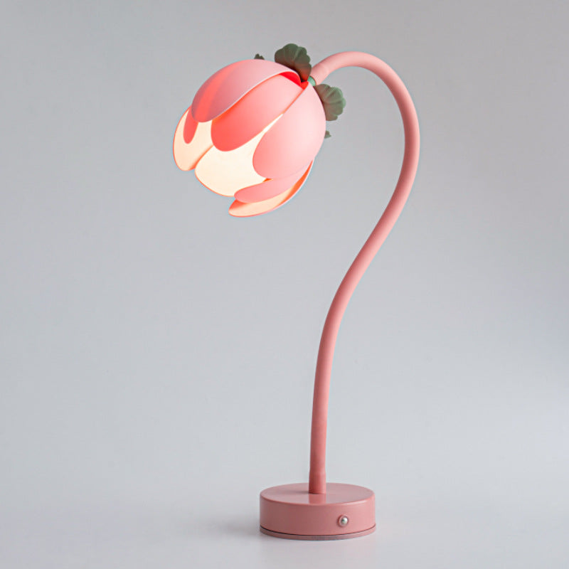 Pink LED Tulip Desk Lamp