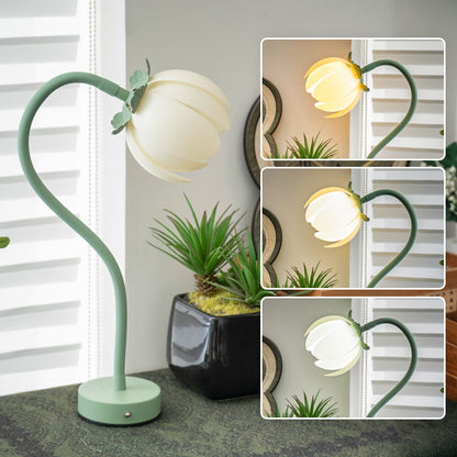 Pink LED Tulip Desk Lamp