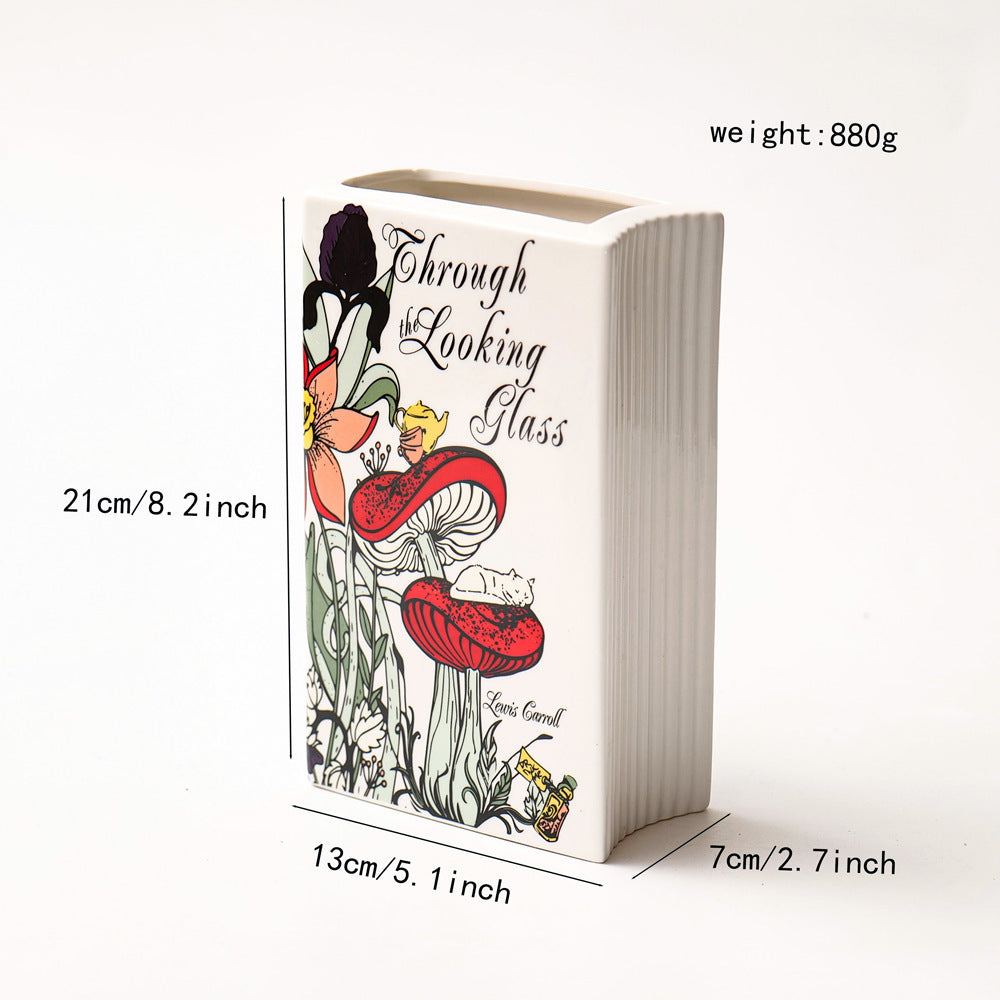 Literary Book Vase