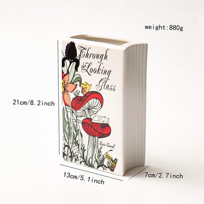 Literary Book Vase