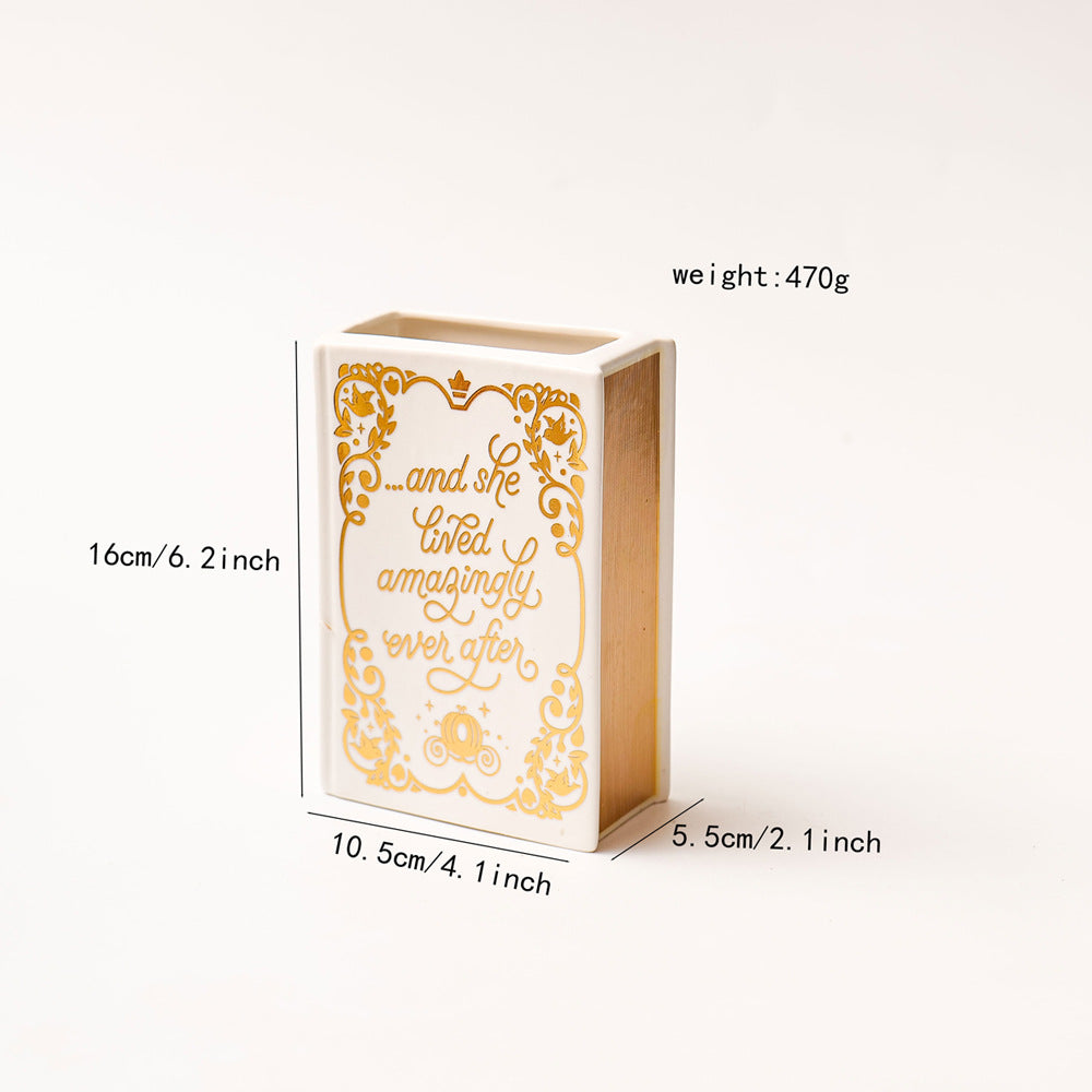 Literary Book Vase