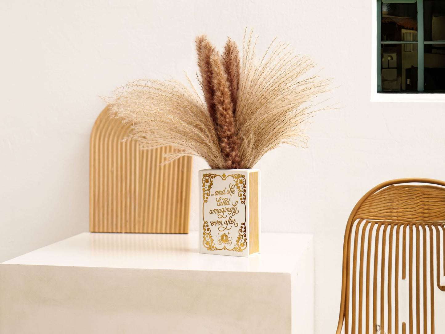 Literary Book Vase