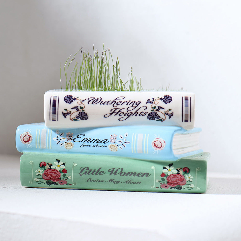 Literary Book Vase
