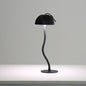 Black Stripes Sleek Minimalist LED Mushroom Table Lamp