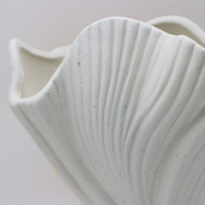 White Elegant Off-White Ceramic Vase