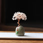 White Crystal Natural Crystal Wealth Tree Vase