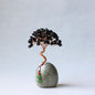 Black Obsidian Natural Crystal Wealth Tree Vase