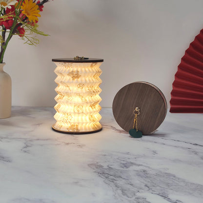 Foldable Telescopic Lantern Lamp - Good Luck and Happiness