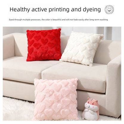 Red Arrow Heart Pattern Throw Pillows - Pack of 2