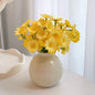 Ceramic Vase with Artificial Flowers Set
