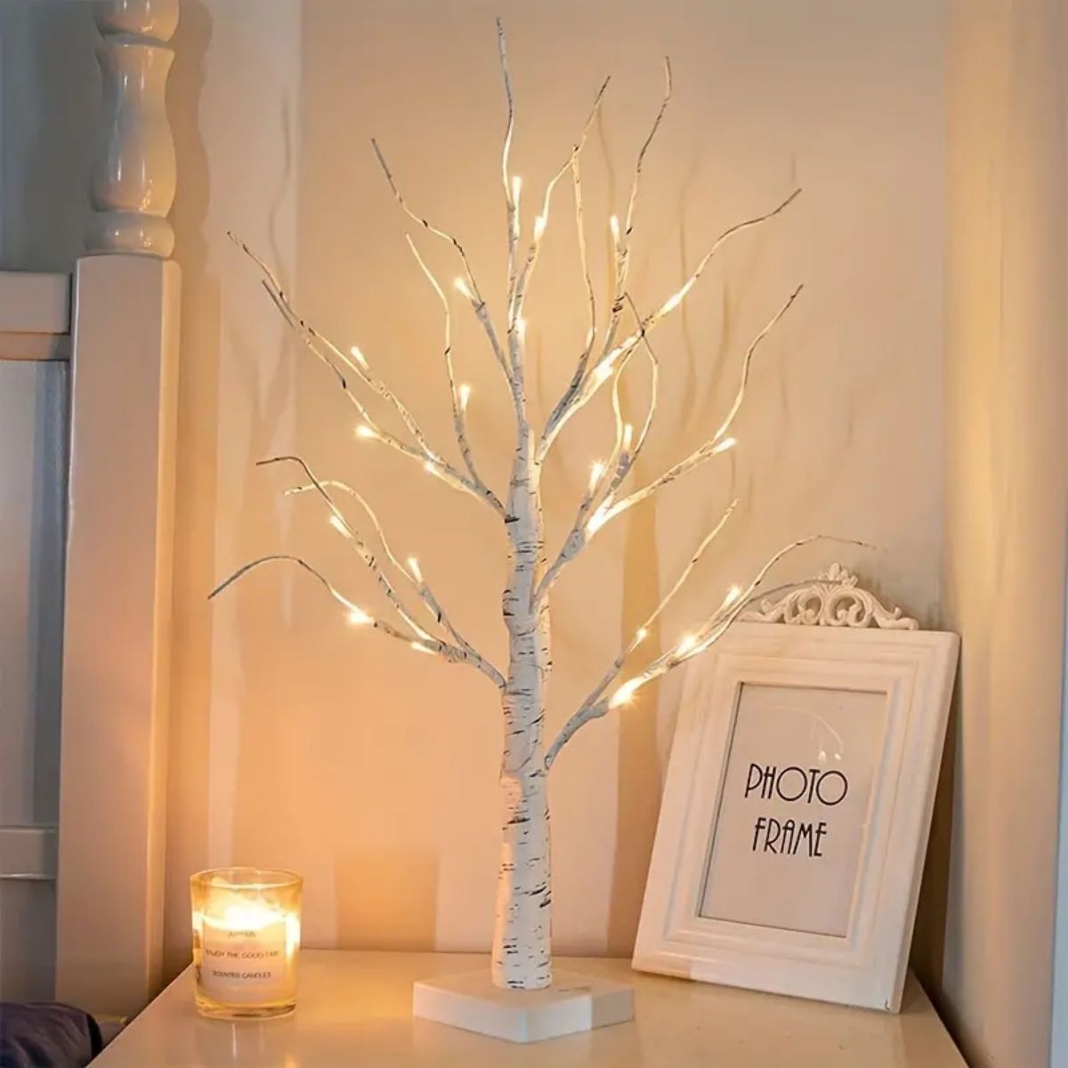 24 LEDS Birch Tree Lamp with Bendable Branches